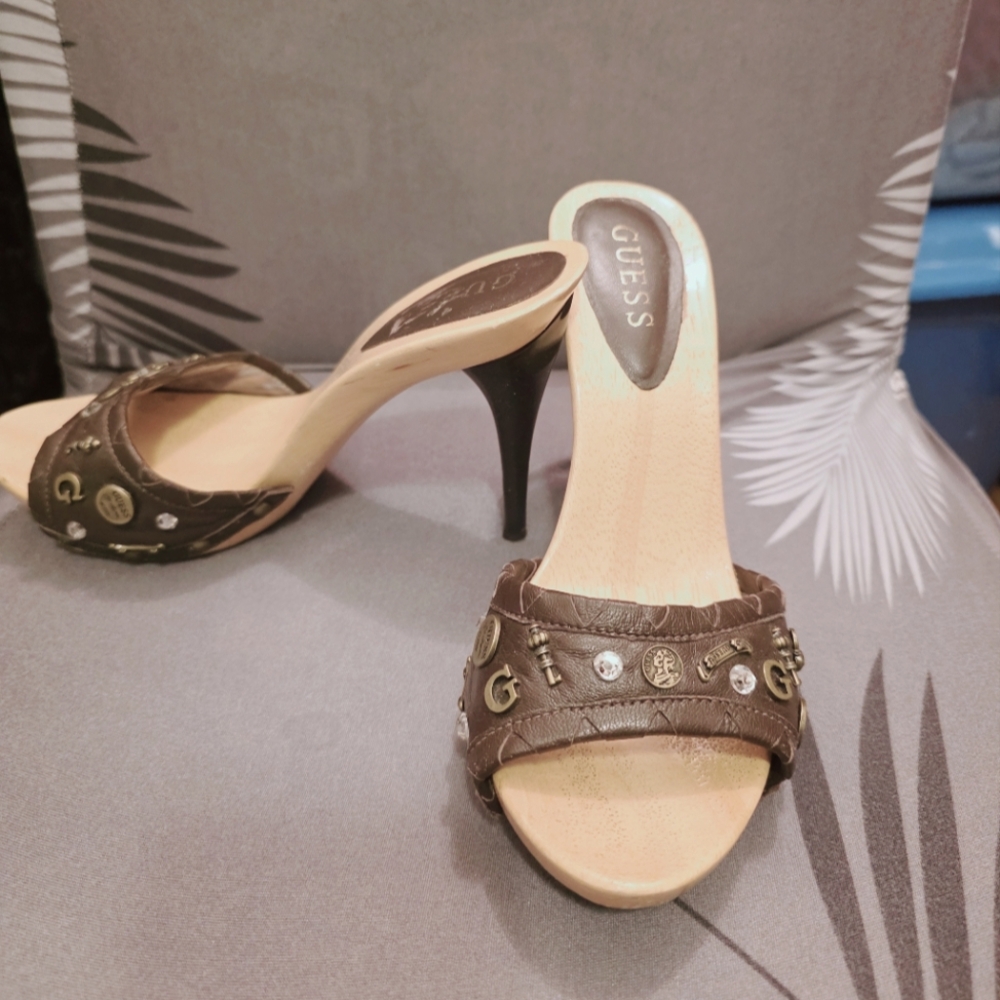 GUESS Brown Women's Heeled Sandals